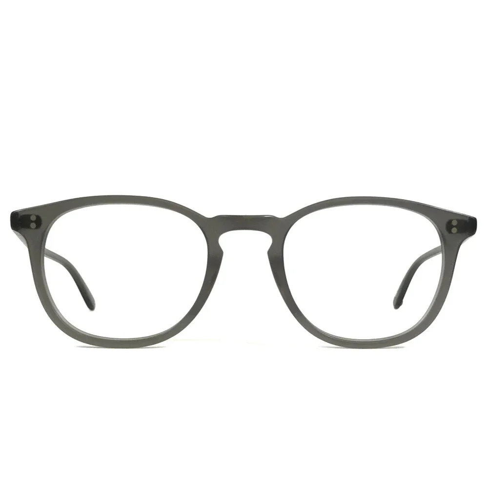 Garrett Leight Eyeglasses Frame KINNEY MGCR Matte Gray Crystal 47-21-140
